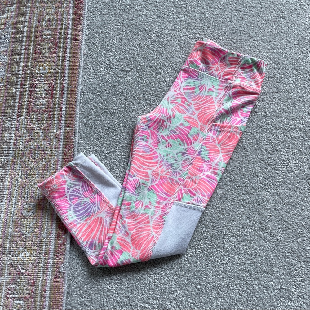 Athletic Works Girls’ Pink & Multicolor Leggings. Size XS (4/5) - Picture 7 of 10